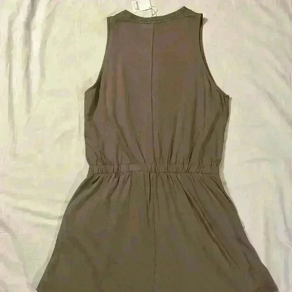 NWT Splendid eco, size medium, color dun, sleeveless, super soft, elastic waist - Picture 2 of 5